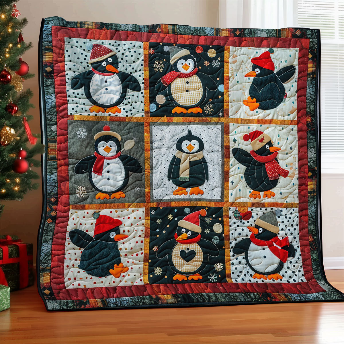 Loveable Penguins SR1908033CL Quilt