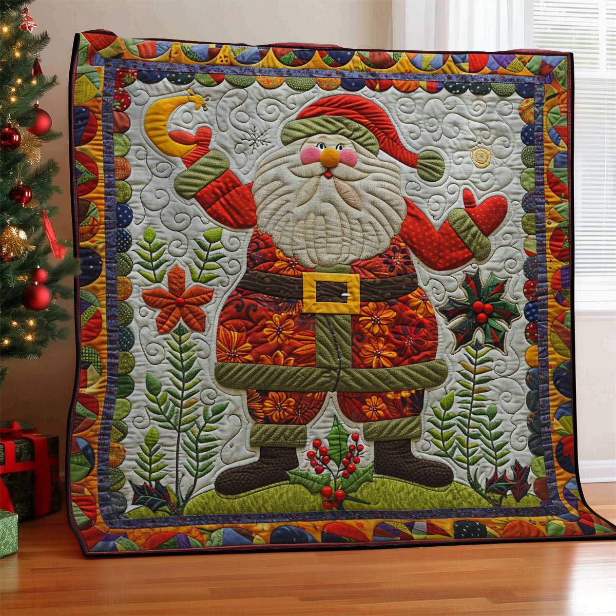 Loveable Santa SR2008001CL Quilt