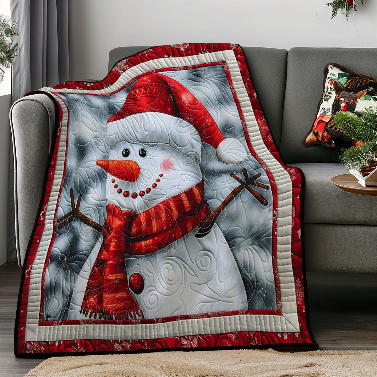 Loveable Snowman SR1408021CL Quilt