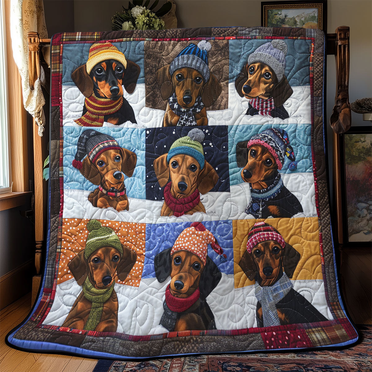 Lovely Dachshunds SR2308016CL Quilt