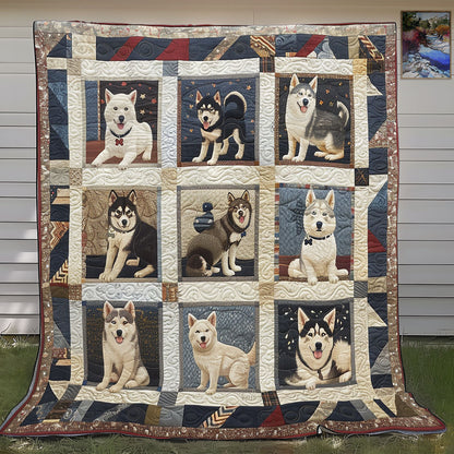 Lovely Husky SR0908026CL Quilt