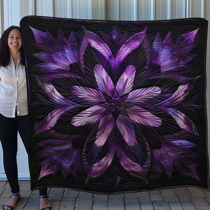 Lovely Purple Flower SR1608040CL Quilt