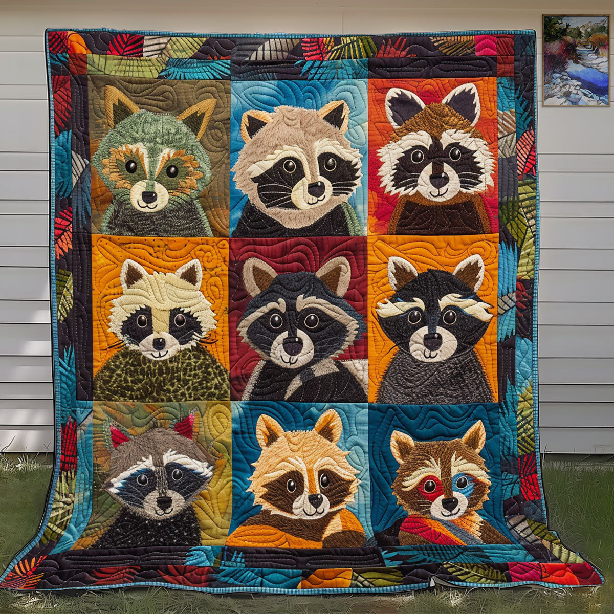 Lovely Raccoon SR1008008CL Quilt