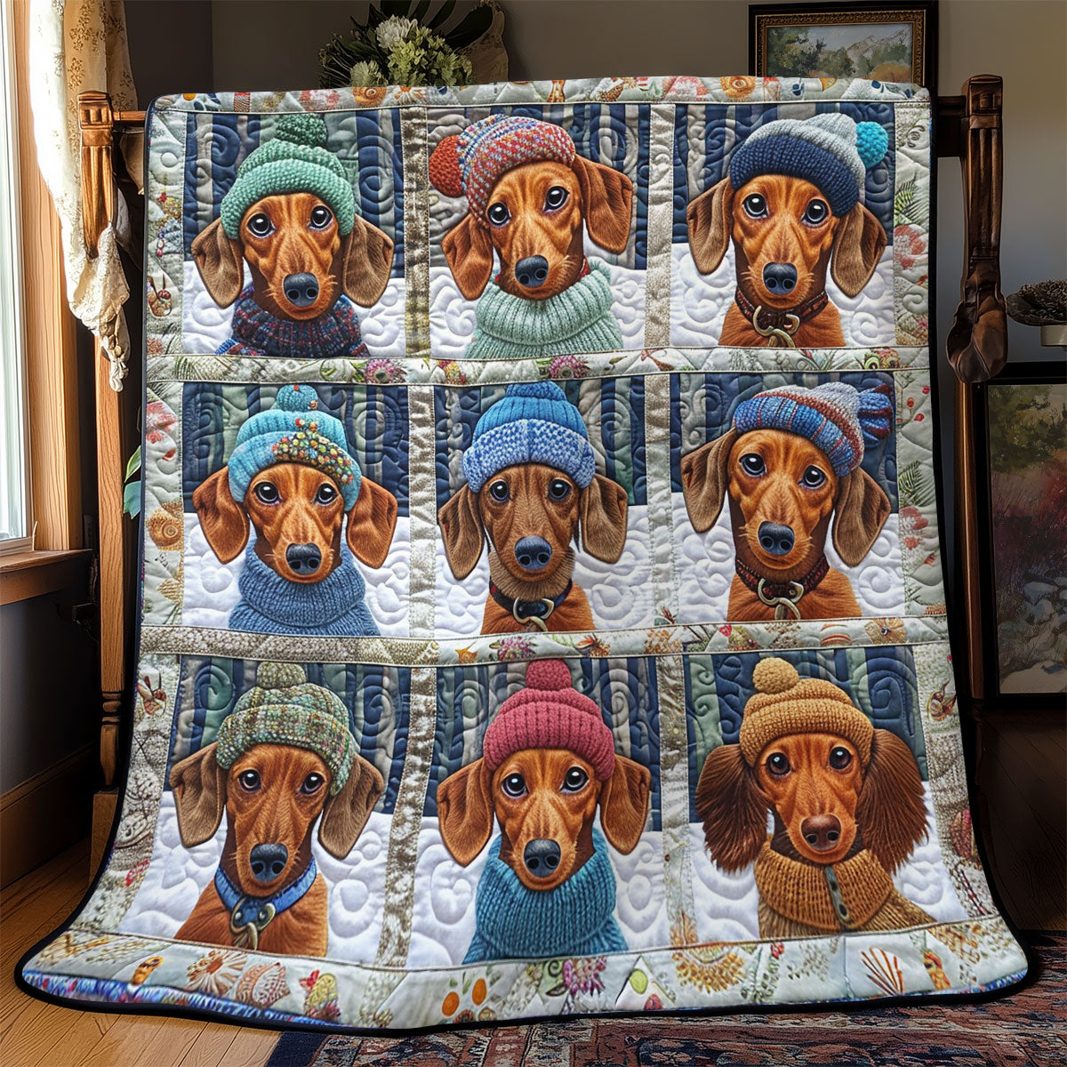 Loyal Dachshunds SR2308020CL Quilt