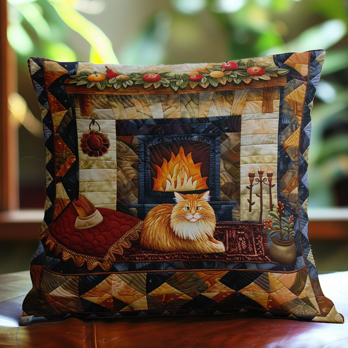 Maine Coon Cat WN2607055CL Quilt Pillow Case