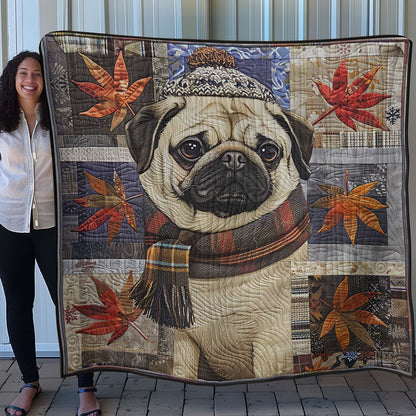 Maple Leaf And Pug WN2907019CL Quilt