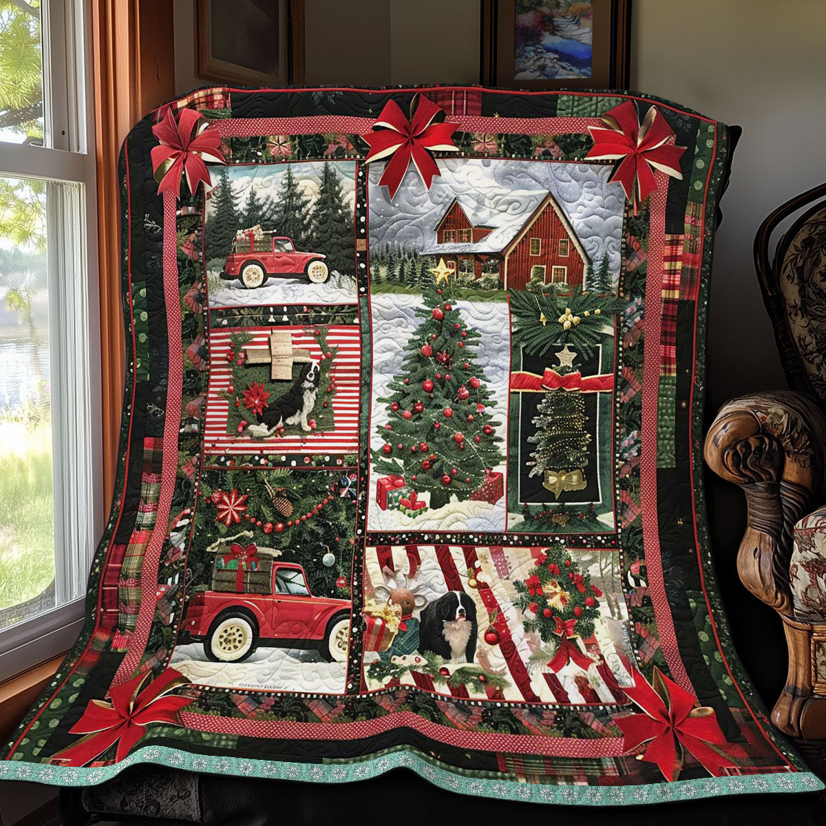 Merry Christmas Ride WN3008023CL Quilt