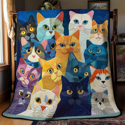 Mesmerizing Cats' Glance WN0909091CL Quilt