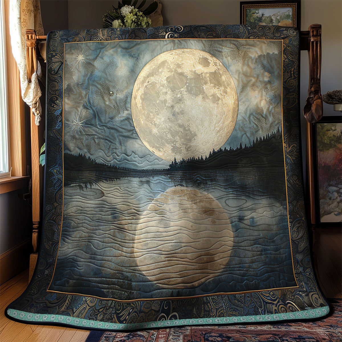 Moonlit Water Reflections WN0909105CL Quilt