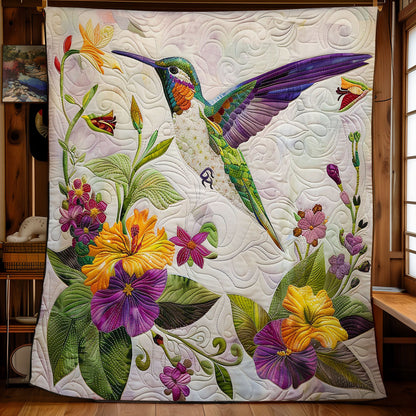 Morning Hummingbird Harmony WM1608013CL Quilt