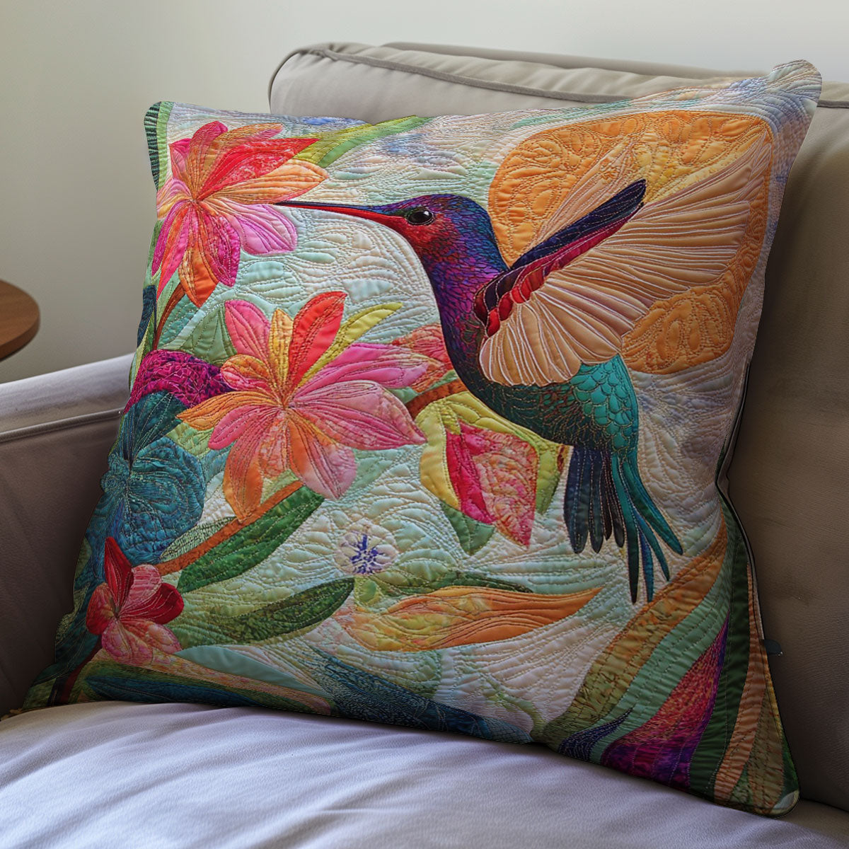 Morning Hummingbird WM0508129CL Quilt Pillow Case