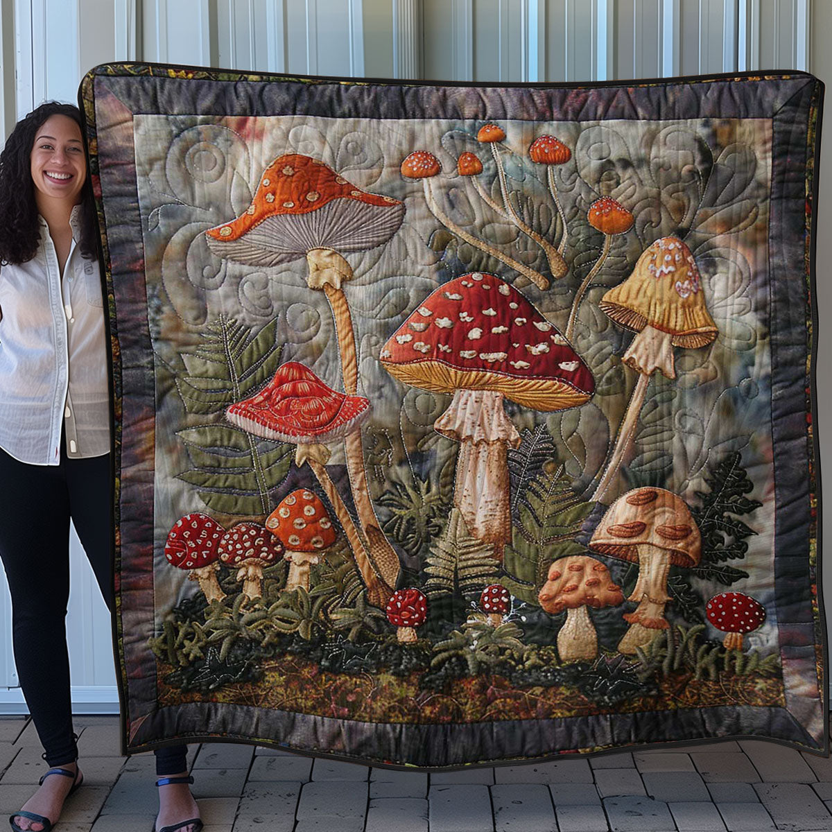 Mushroom Garden WN3007020CL Quilt