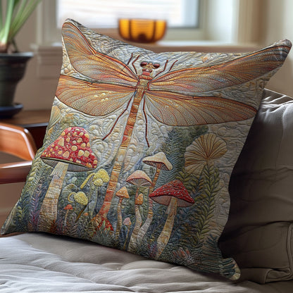 Mushrooms Dragonfly WM3107101CL Quilt Pillow Case