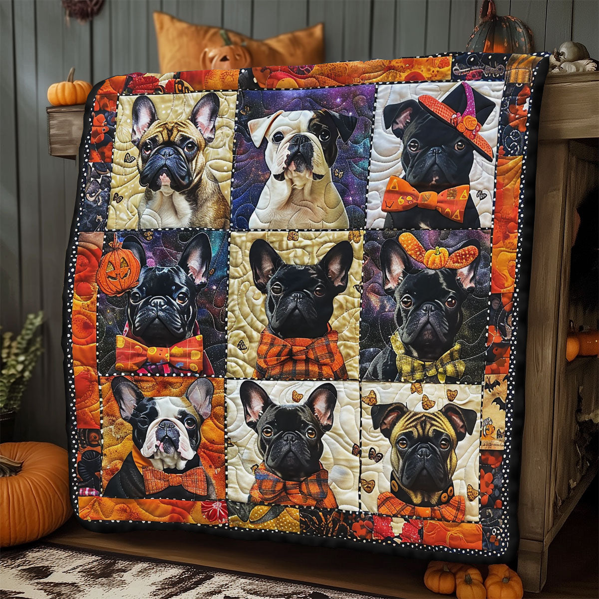 Mysterious French Bulldog SR2008040CL Quilt