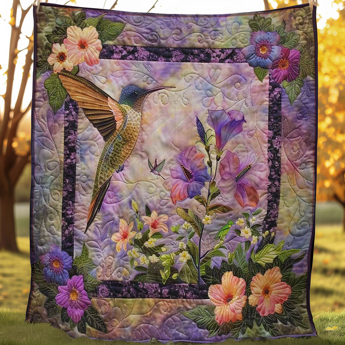 Mystic Hummingbird WN0908127CL Quilt