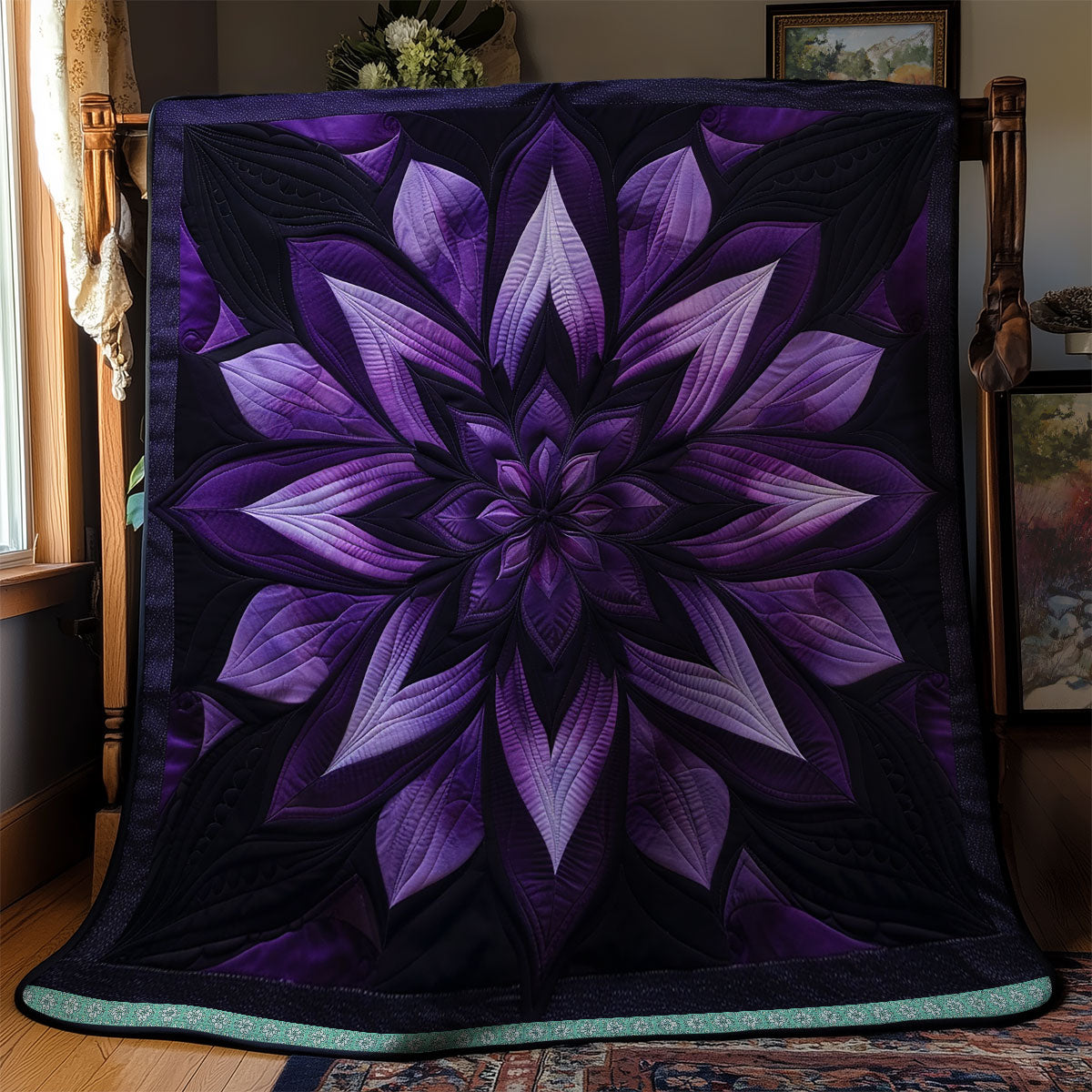 Mystic Purple Bloom WN0909017CL Quilt