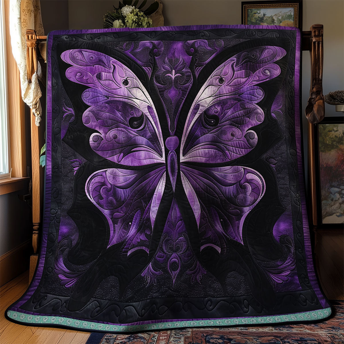 Mystic Purple Butterfly WN0909025CL Quilt