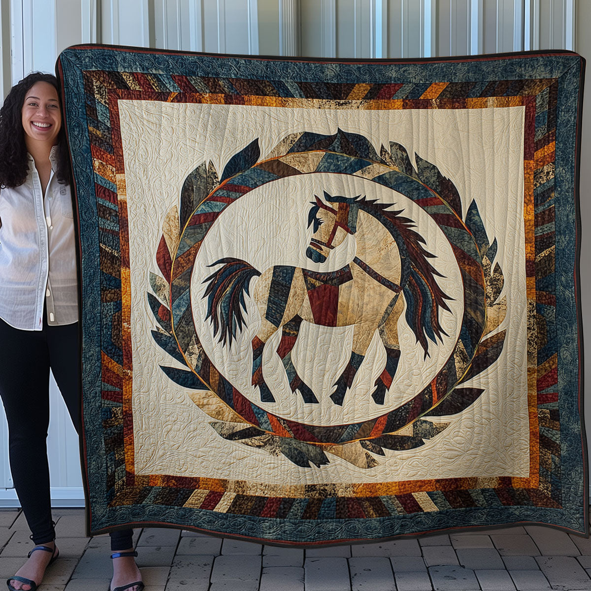 Native American Horse WN0108070CL Quilt