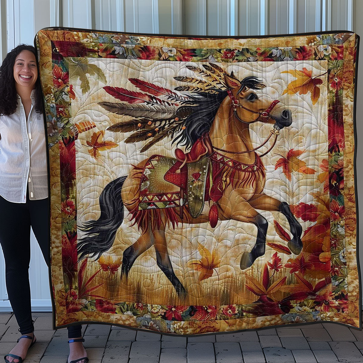 Native Horse Spirit WN3007033CL Quilt