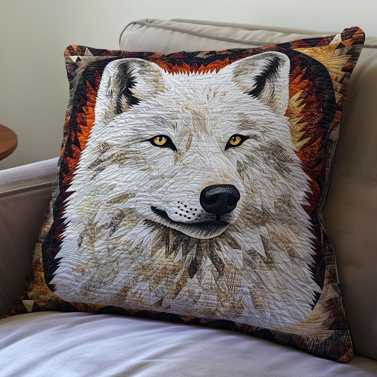 Native Wolf WM0508105CL Quilt Pillow Case