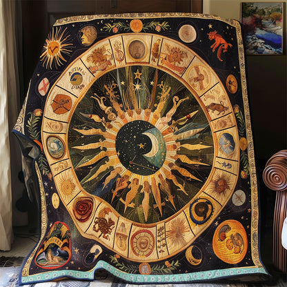 Native Zodiac Wheel WN1709045CL Quilt