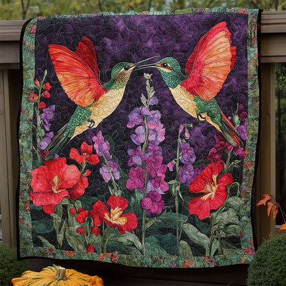 Night Hummingbirds Love WM0608023CL Quilt