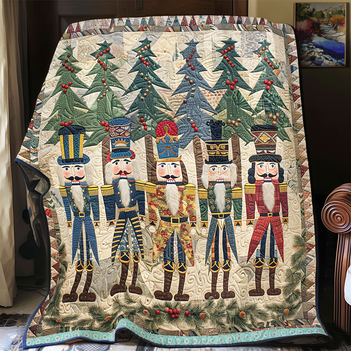 Nutcracker Funny WN1709008CL Quilt