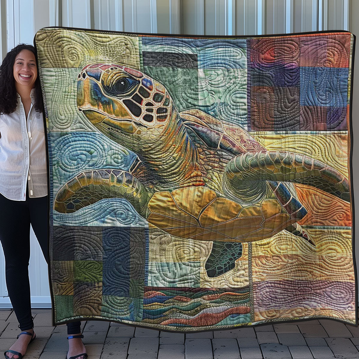 Ocean Turtle WN2607005CL Quilt