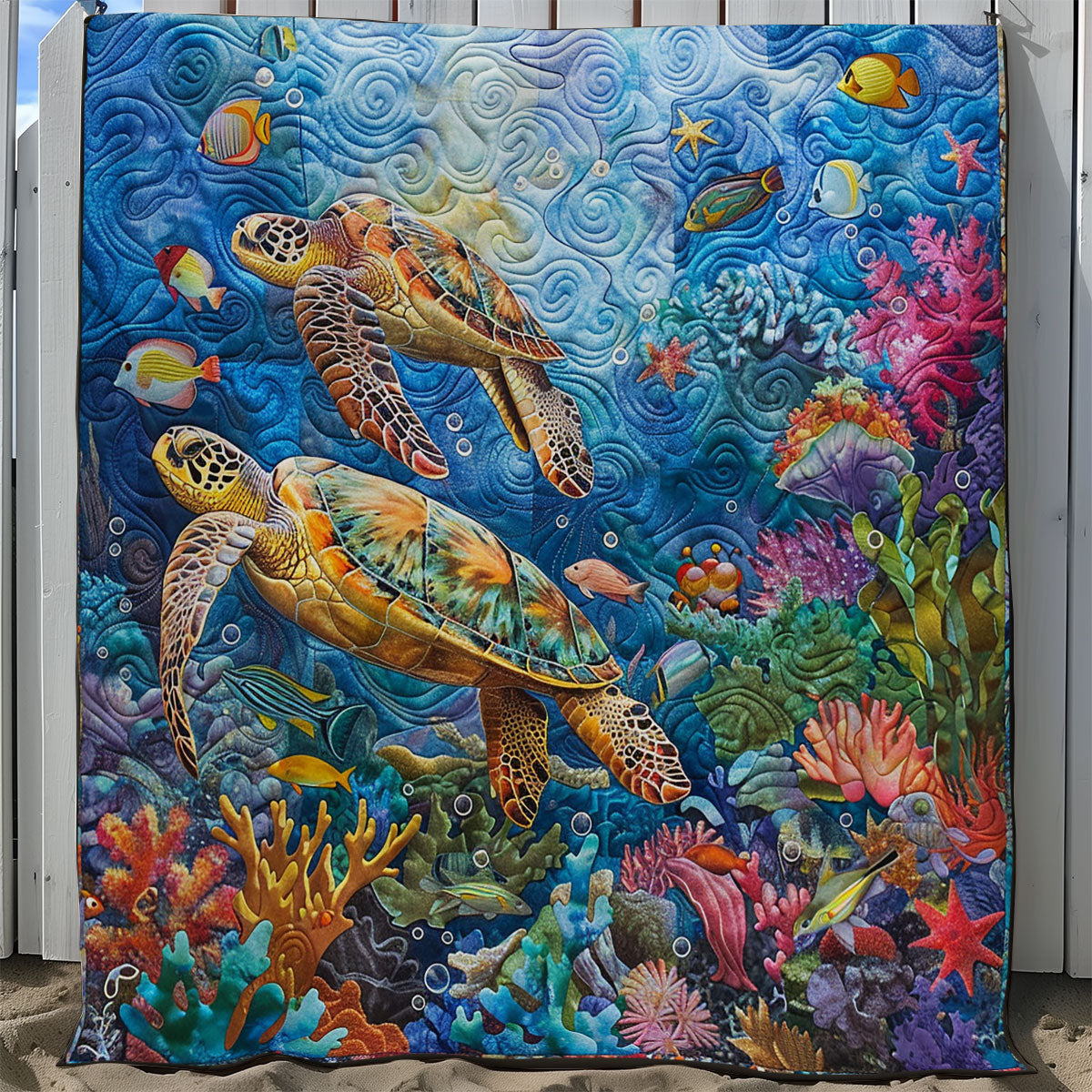 Ocean Turtles SR2008053CL Quilt