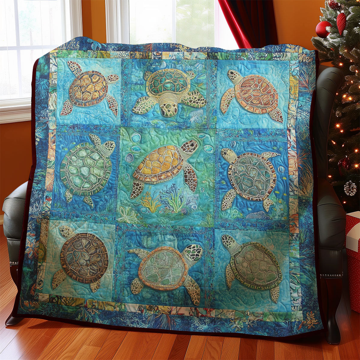 Ocean Turtles WM0208033CL Quilt