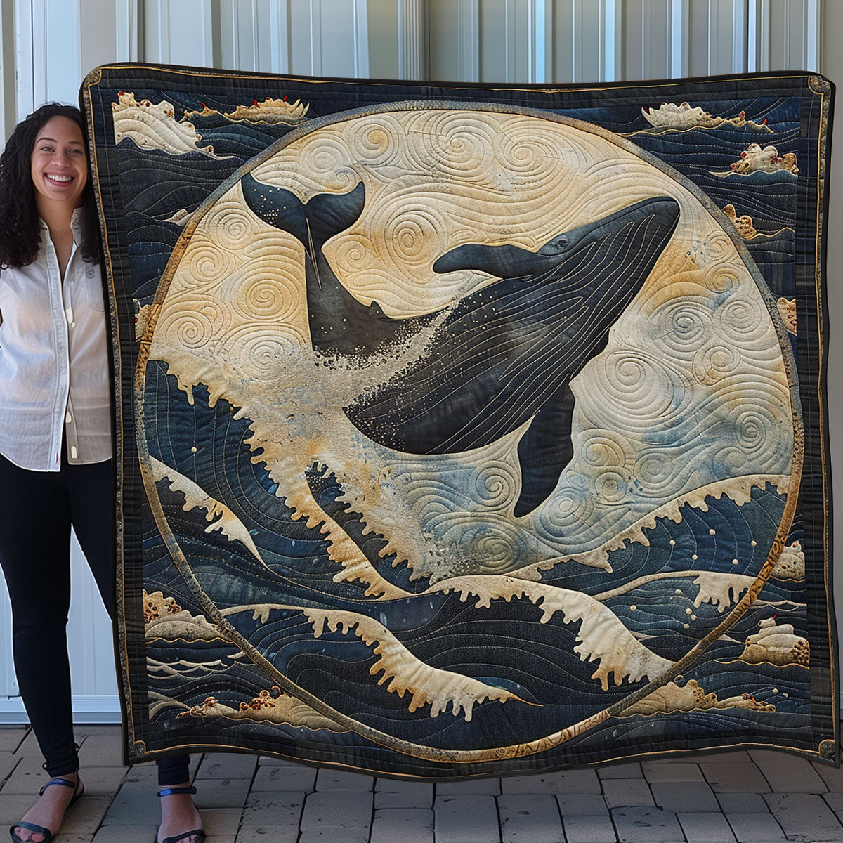 Ocean Whale SR1408007CL Quilt