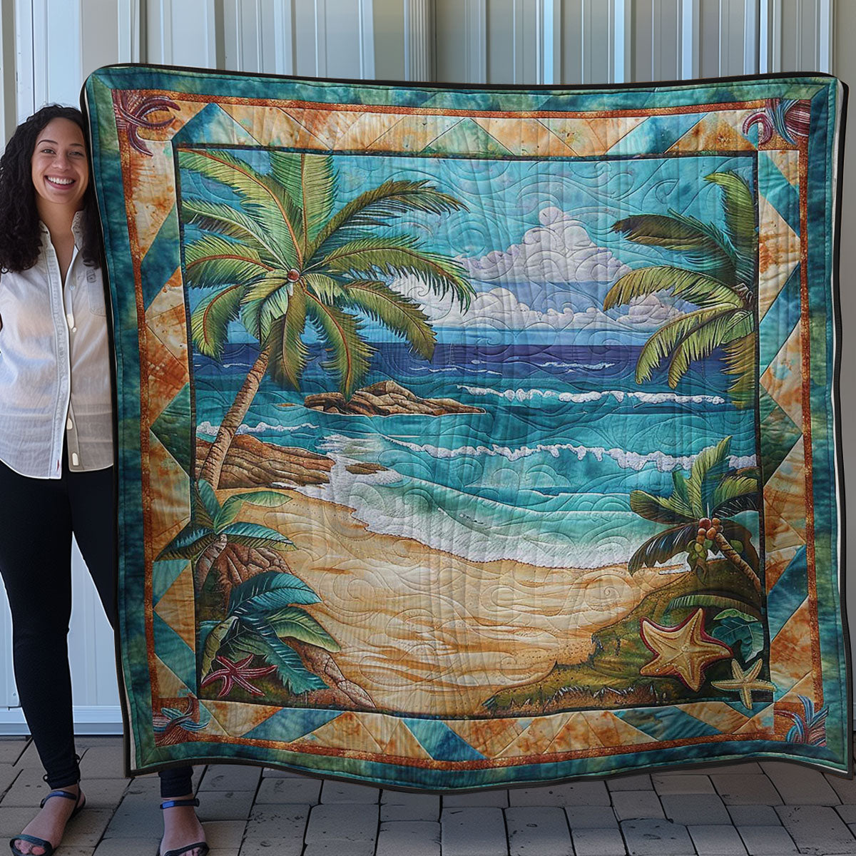 Oceanfront Oasis WN3007013CL Quilt