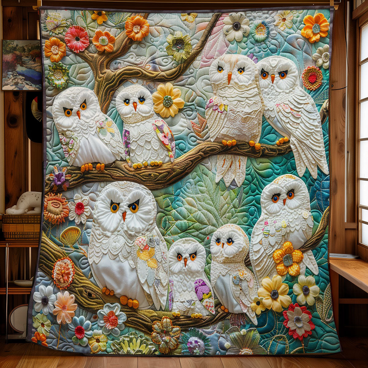 Owl Family WM2808030CL Quilt