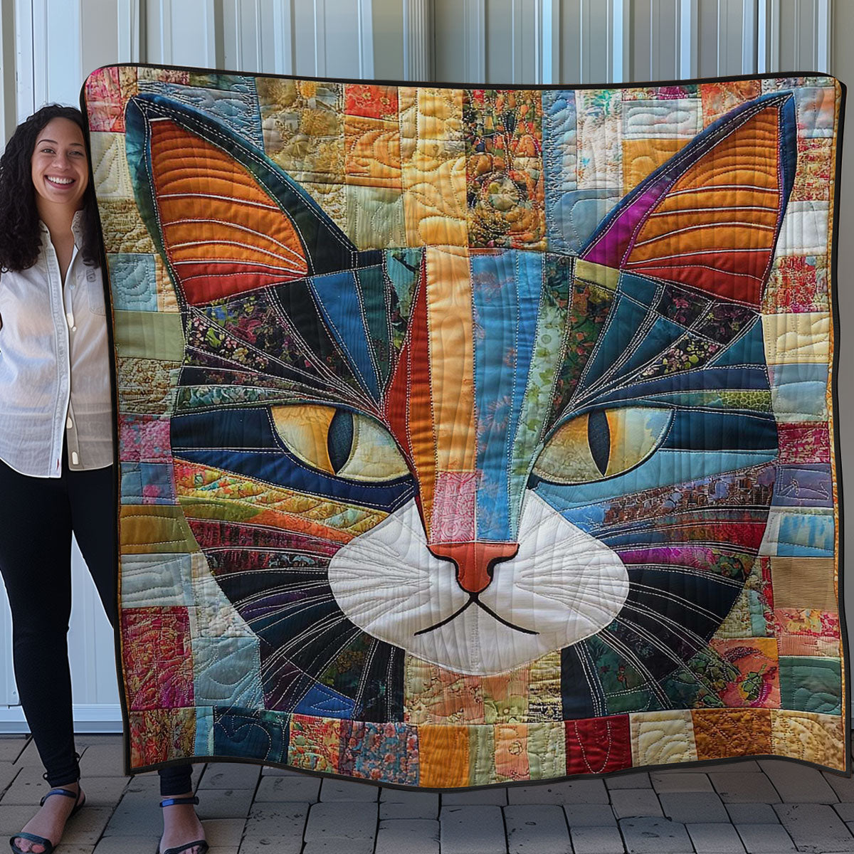 Patchwork Cat WN0708020CL Quilt