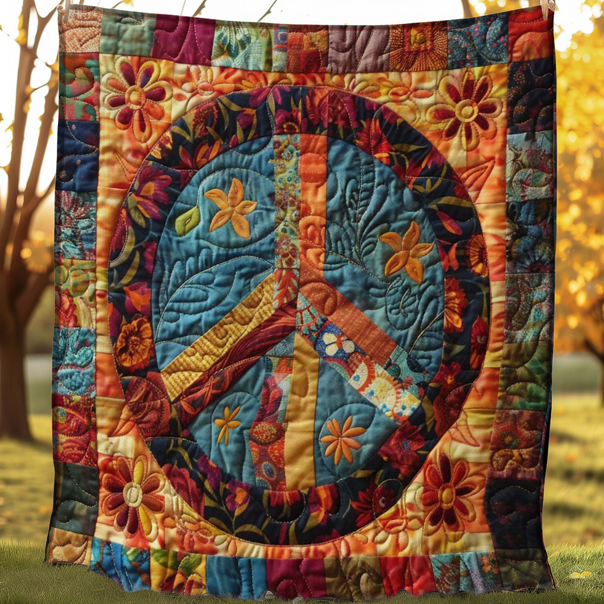 Peace Petals WN2108041CL Quilt