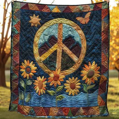 Peaceful Sunflower WN1008043CL Quilt