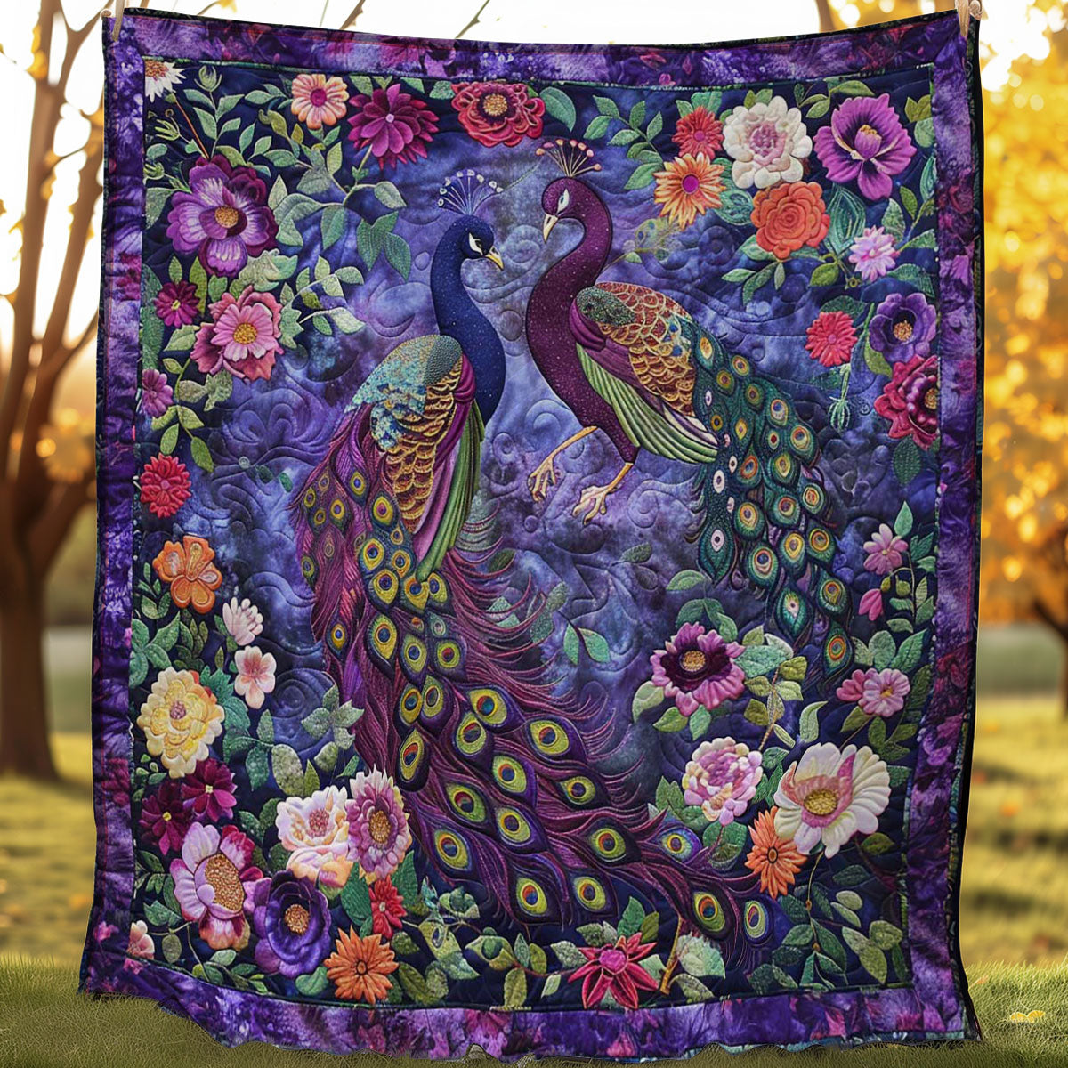 Peafowl Charm WN1608046CL Quilt