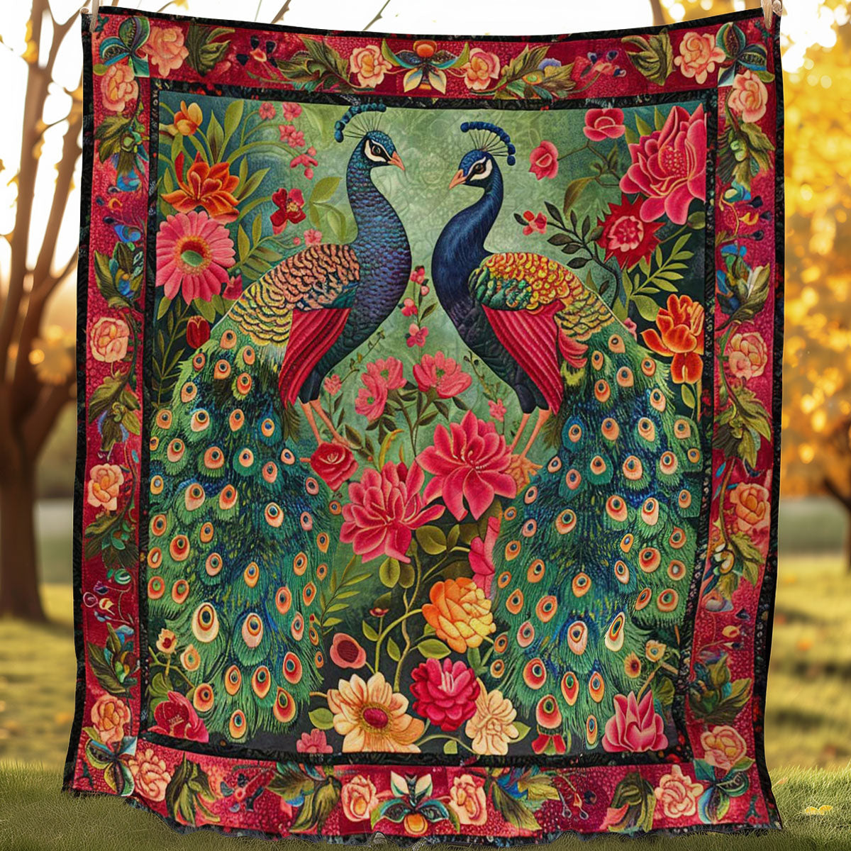 Peafowl Garden WN1608040CL Quilt