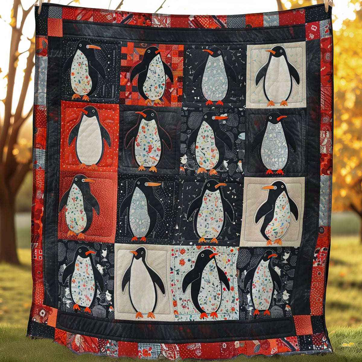 Penguin's Frozen Dance WN1608028CL Quilt