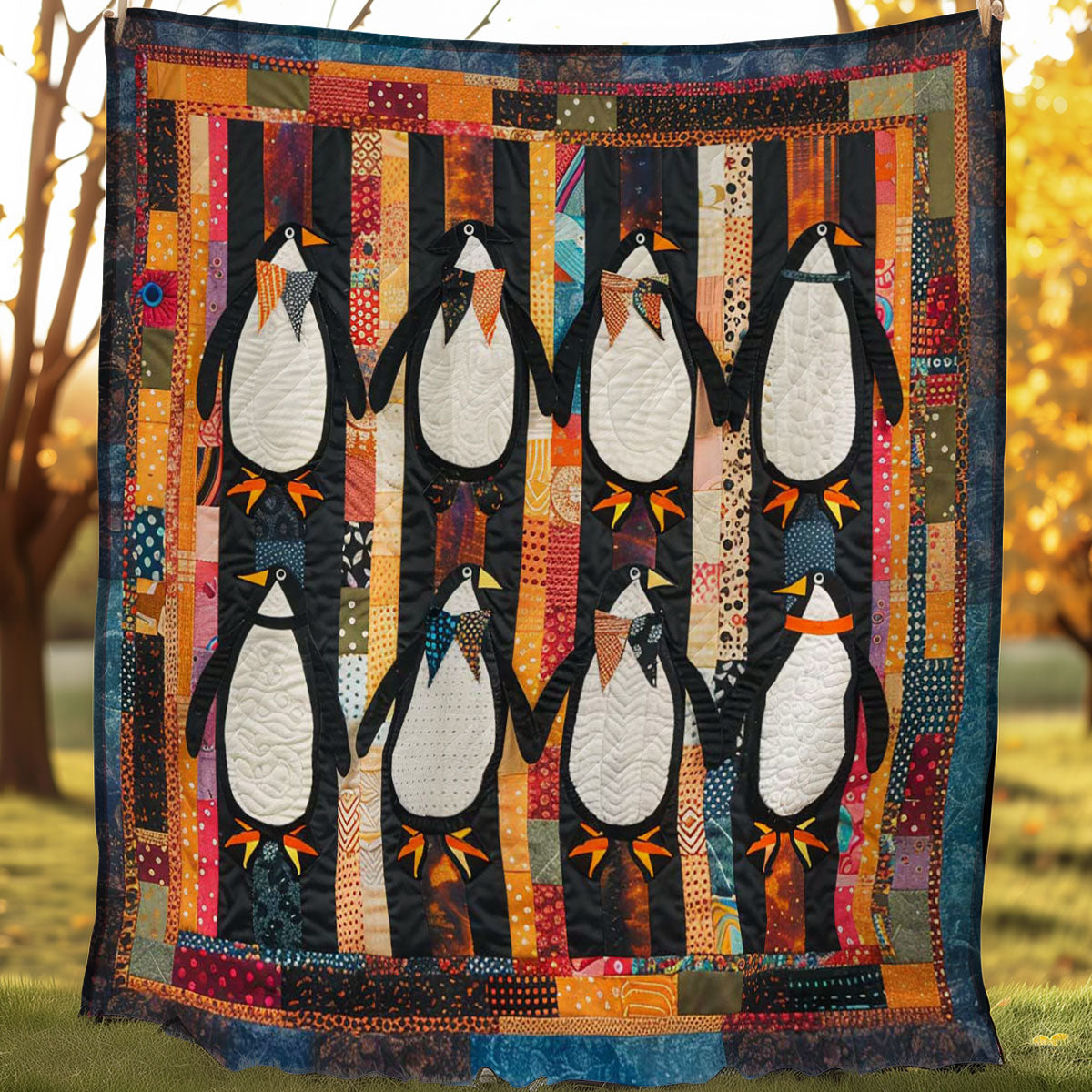 Penguin's Winter Joy WN1608025CL Quilt