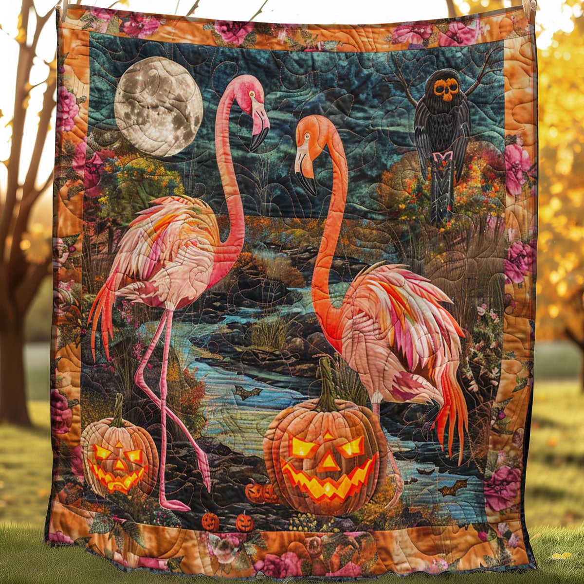 Phantom Flamingo Hideaway WN0908009CL Quilt