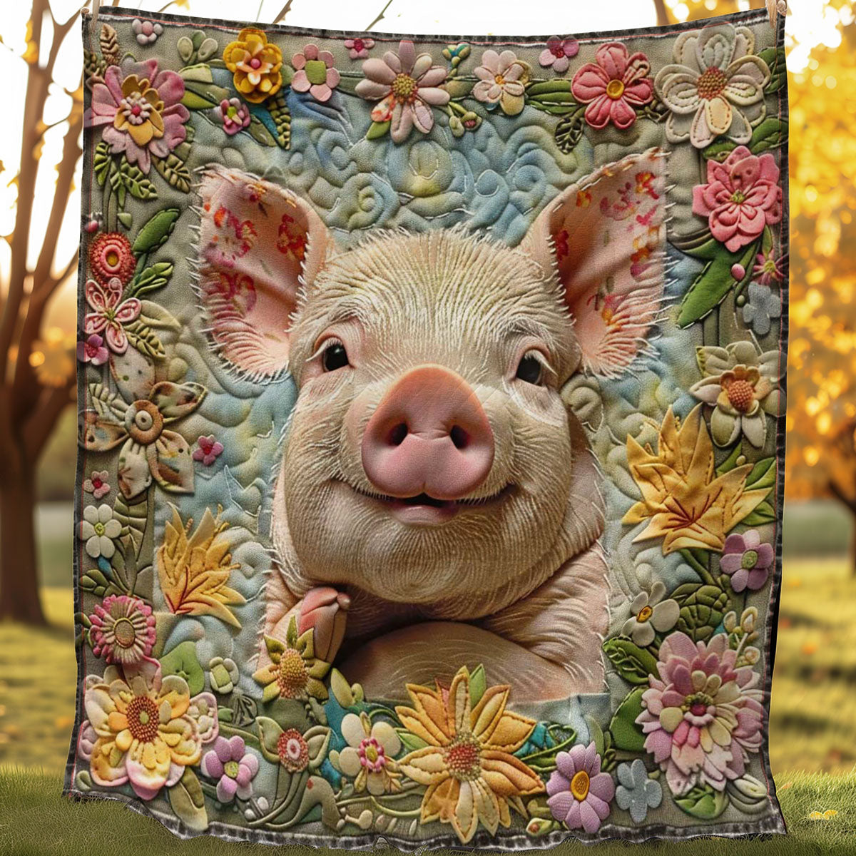 Piglet Paradise WN1908046CL Quilt