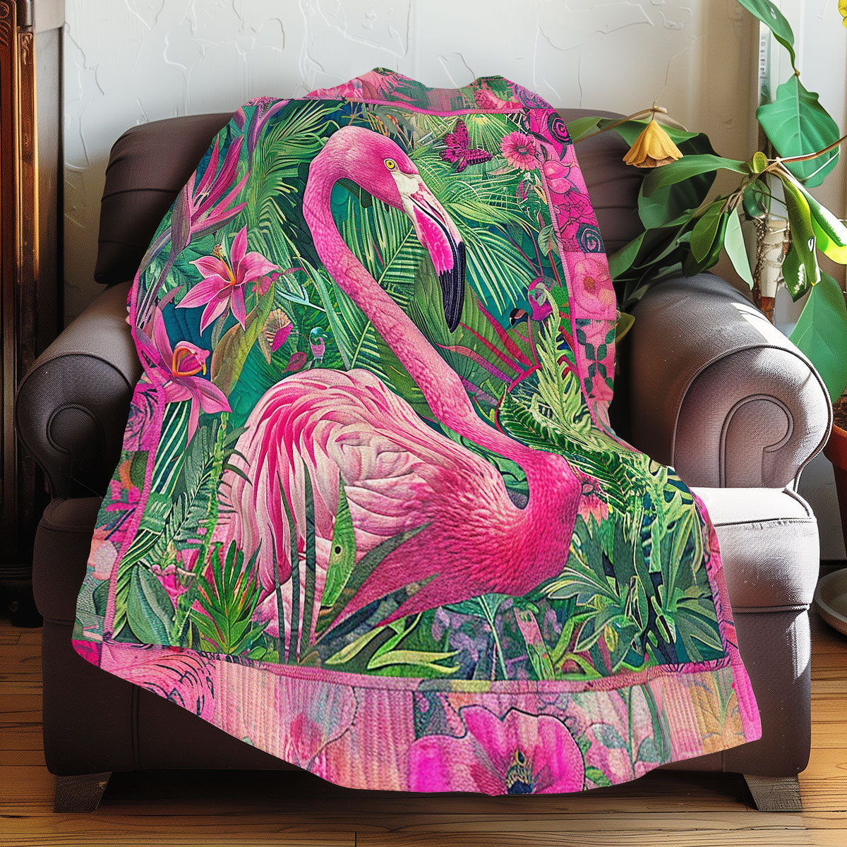 Pink Flamingo WM0808023CL Quilt