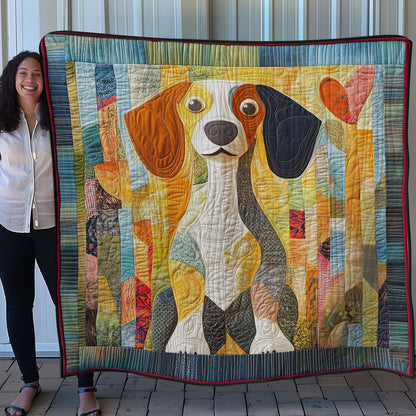 Playful Beagle WN0508041CL Quilt