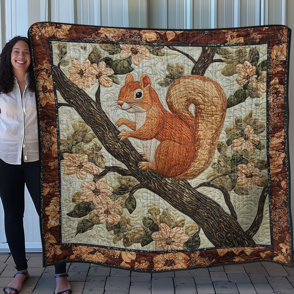 Playful Squirrel WN0708046CL Quilt