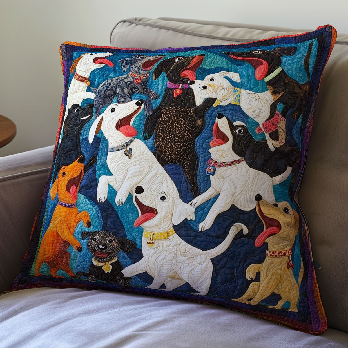 Playing Dogs WM0508117CL Quilt Pillow Case