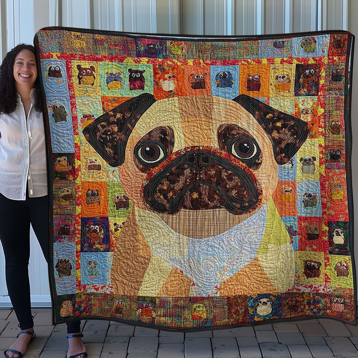 Pug Cozy WN0608039CL Quilt