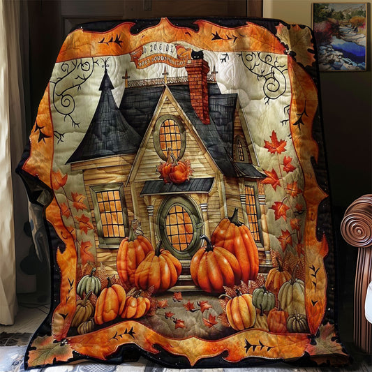 Pumpkin Ghost House WN1908066CL Quilt
