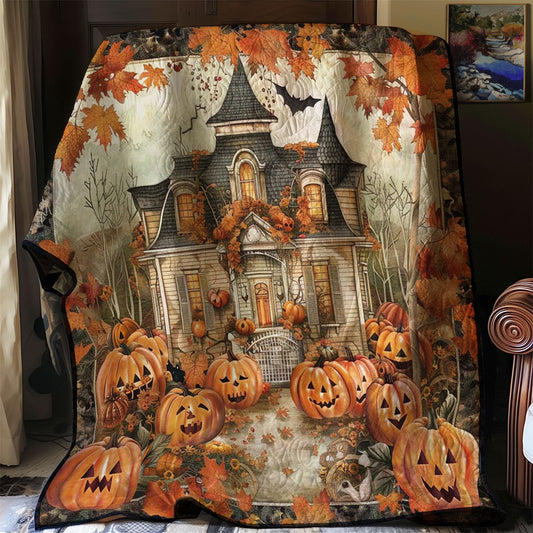 Pumpkin Haunted Haven WN1908064CL Quilt