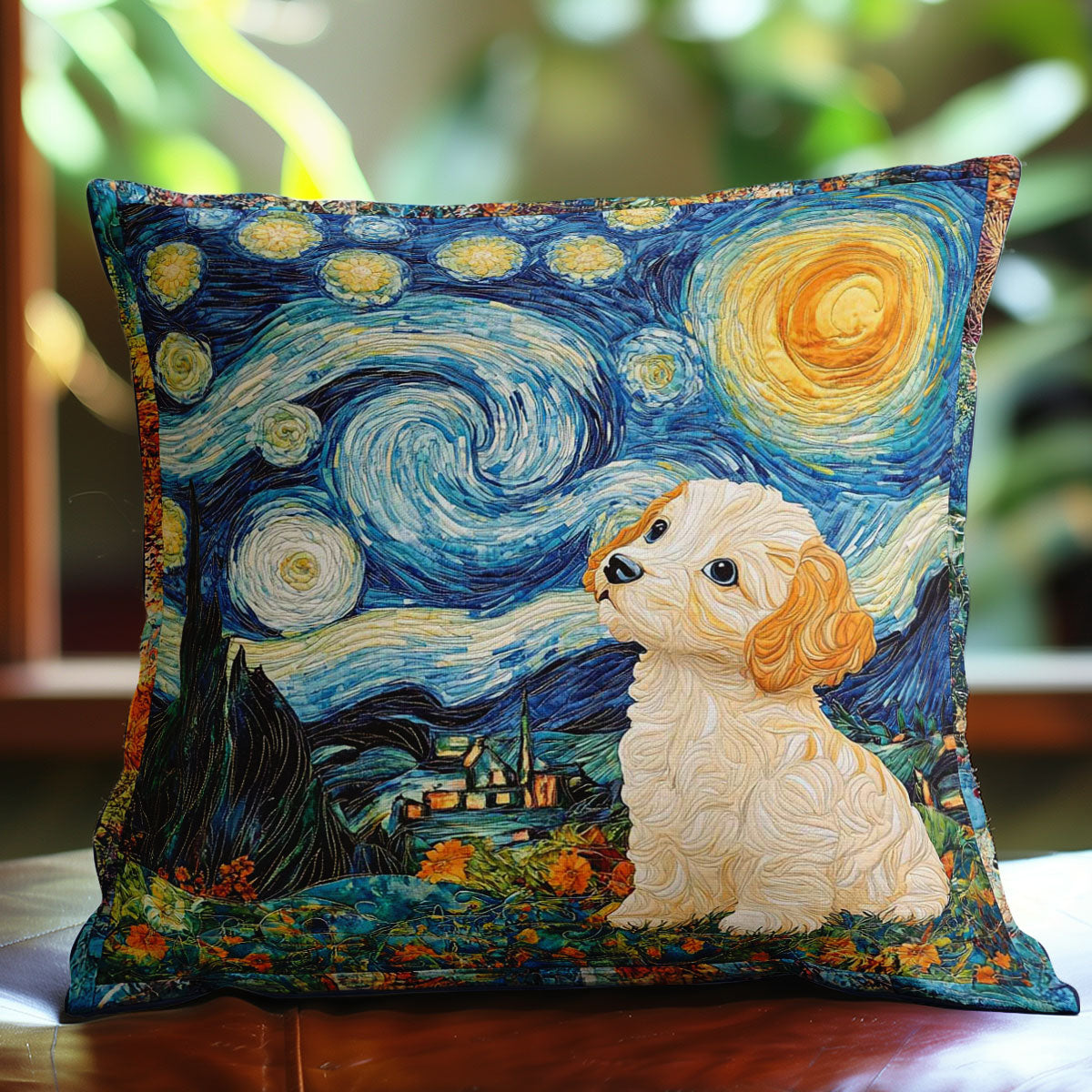 Puppy And Starry Sky WN0208088CL Quilt Pillow Case